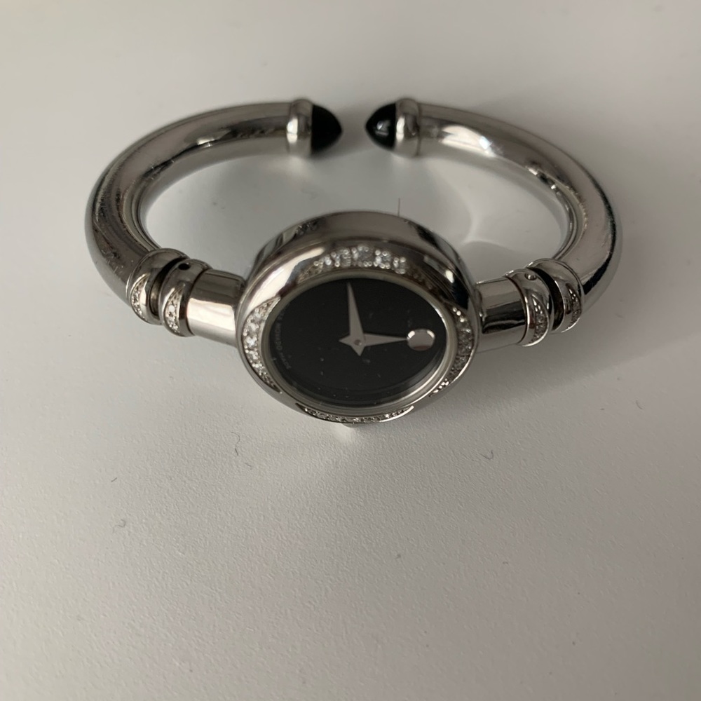 Movado diamond watch bangle